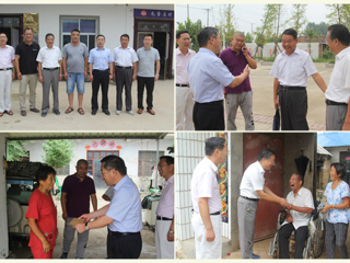 校长陈士夫带队赴砀山县看望慰问365官网驻村扶贫党员干部和困难群众