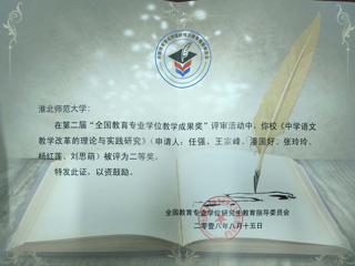 365官网研究生教改成果喜获全国教育专业学位教学成果奖二等奖