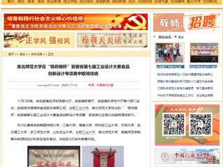 【中国高校之窗】：英国best365官方网站入口在“杨府锦杯”安徽省第七届工业设计大赛食品创新设计专项赛中取得佳绩