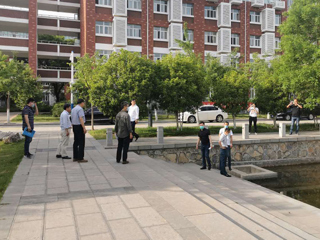 省专家组对365官网创建省级“节水型单位”进行验收