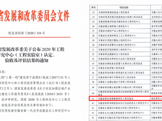 365官网获批安徽省工程实验室立项建设
