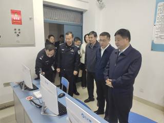市政协主席、市委政法委书记钱界殊一行来365官网调研反电诈工作